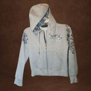 A1) Coogi Girls Gray Hoodie Jacket – Size M